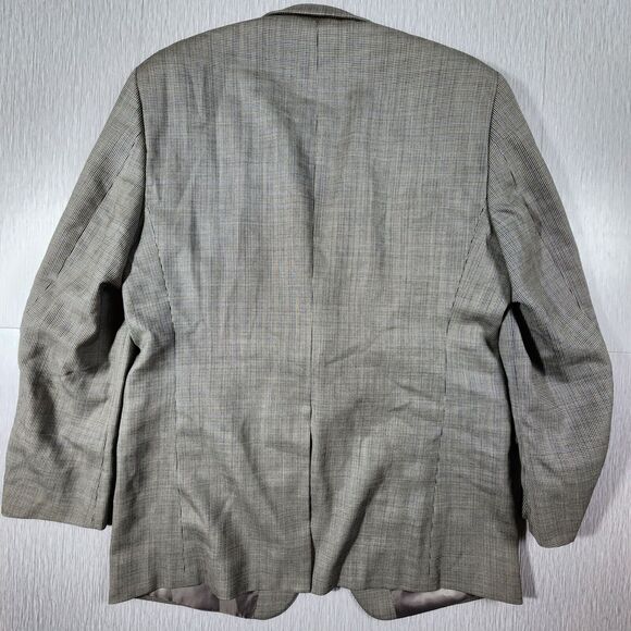 Chaps Ralph Lauren Mens Blazer Sport Coat Wool Houndstooth 44L - Picture 5 of 13